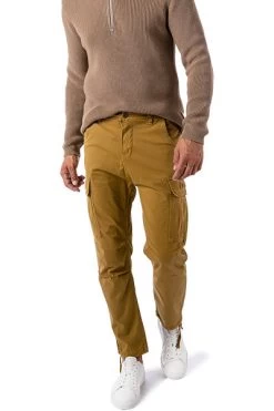 Alpha Industries Cargohose, Baumwolle, Khaki