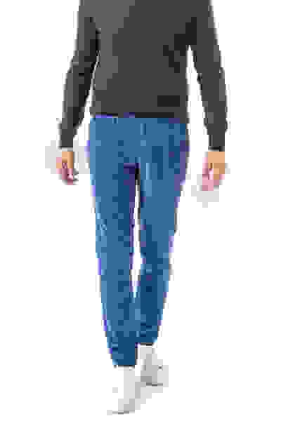 Bundfaltenhose Turin, Slim Fit, Cord, Royal – Bild 5