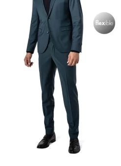 CINQUE Hose, Schurwoll-Stretch, Dunkelblau