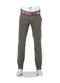 Alberto Hose Lou, Regular Fit, Pima Baumwolle, Dunkelolive
