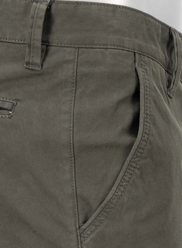 Alberto Hose Lou, Regular Fit, Pima Baumwolle, Dunkelolive – Bild 6