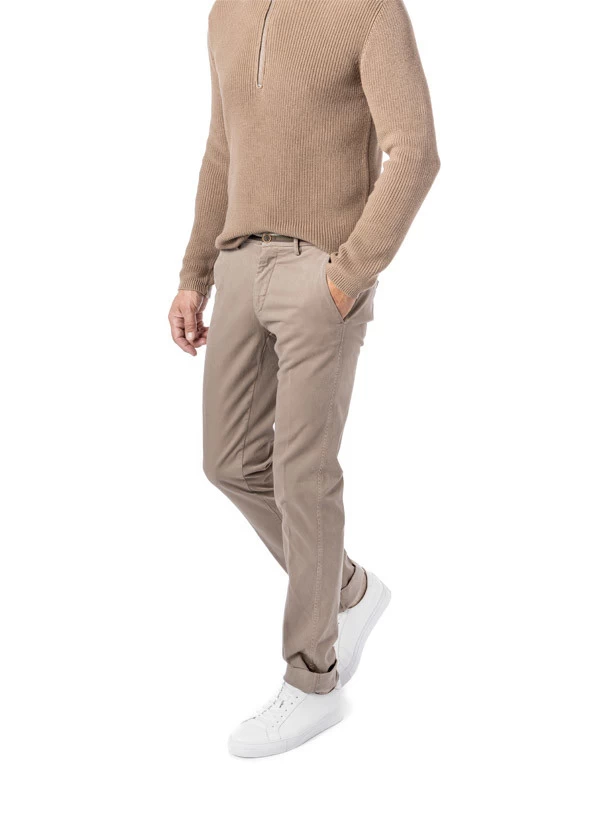 MASON'S Chino, Slim Fit, Baumwolle, Khaki – Bild 3