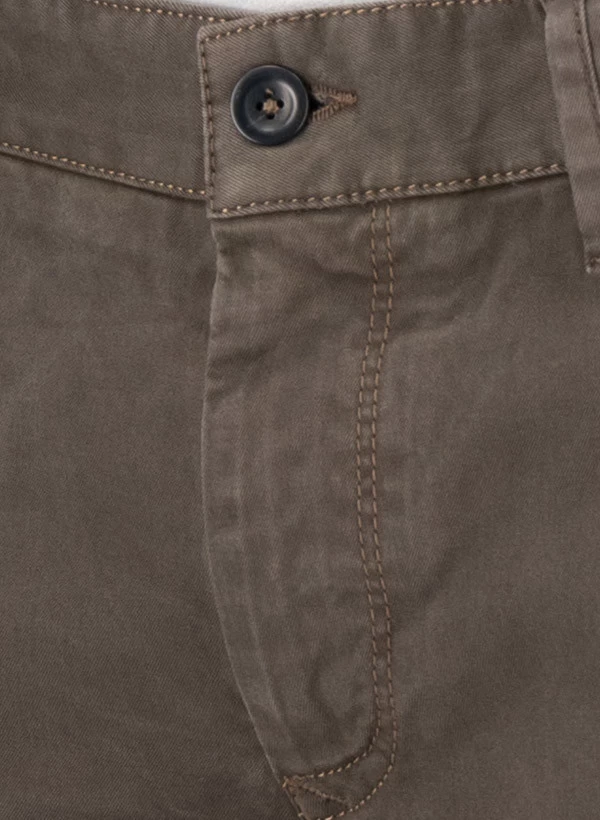 Alberto Hose Lou, Regular Fit, Pima Baumwolle, Erdbraun – Bild 5