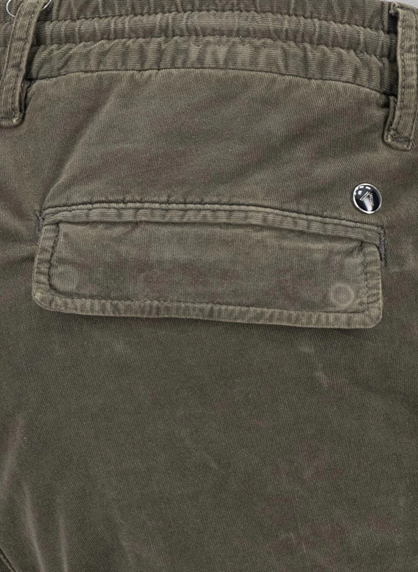 Alberto Cargohose John, Slim Fit, Cord, Militärgrün – Bild 6