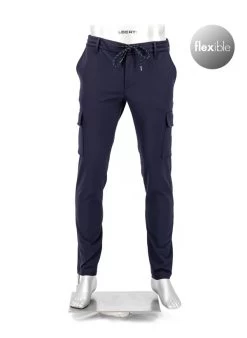 Alberto Cargohose John, Slim Fit, Mikrofaser Wasserabweisend, Navy