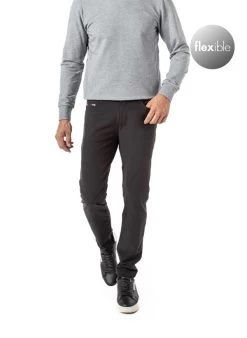 Boss Green Hose, Slim Fit, Mikrofaser Wasserabweisend, Schwarz