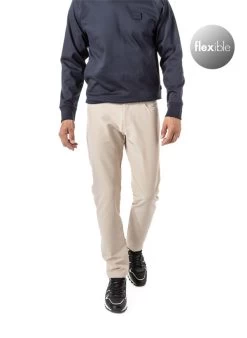 Boss Green Hose, Slim Fit, Mikrofaser Wasserabweisend, Beige