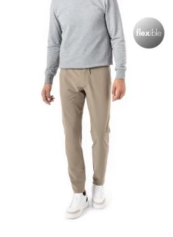 Boss Green Funktionshose, Slim Fit, Mikrofaser Wasserabweisend, Khaki