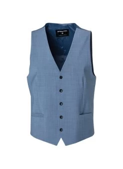 Strellson Weste, Woll-Stretch, Hellblau Meliert