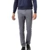 BOSS ORANGE Chino, Slim Fit, Blaugrau Meliert