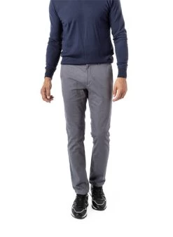 BOSS ORANGE Chino, Slim Fit, Blaugrau Meliert