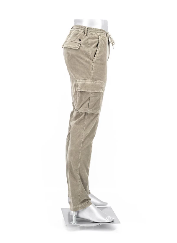 Alberto Cargohose John, Slim Fit, Cord, Greige – Bild 2