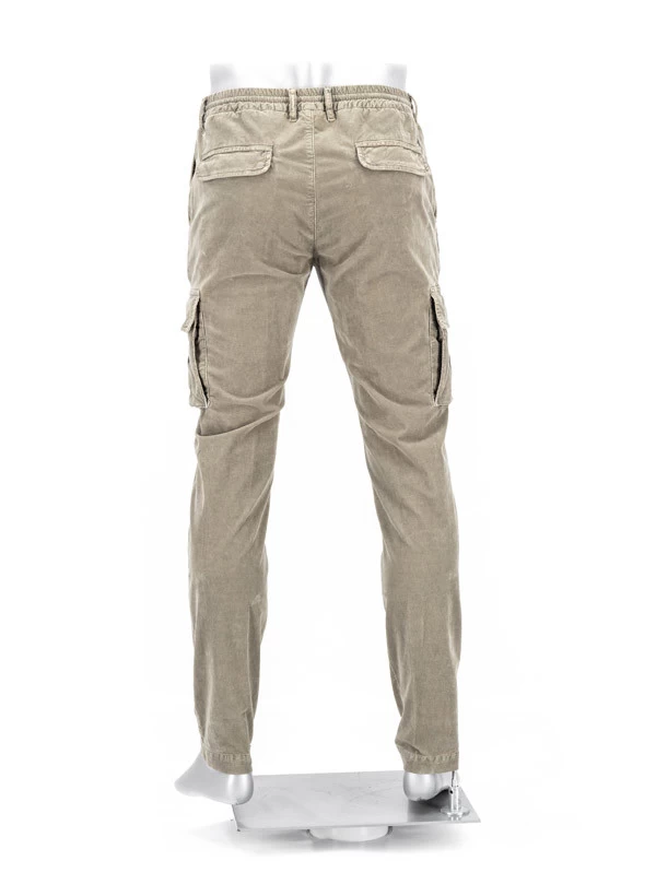 Alberto Cargohose John, Slim Fit, Cord, Greige – Bild 4