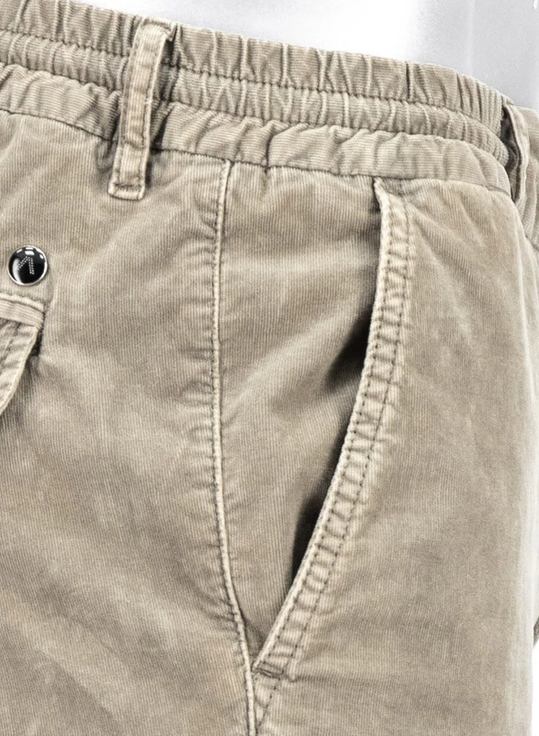 Alberto Cargohose John, Slim Fit, Cord, Greige – Bild 6