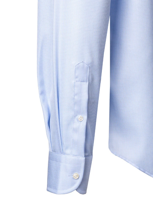 Hemd, Regular Fit, Baumwolle, Hellblau Gemustert – Bild 2