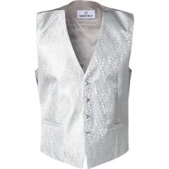 Weste, Mikrofaser, Silbergrau