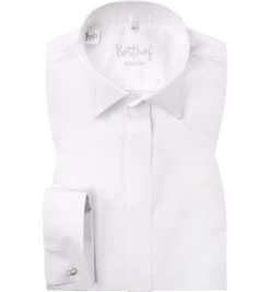 Smokinghemd, Regular Fit, Baumwolle, Weiß
