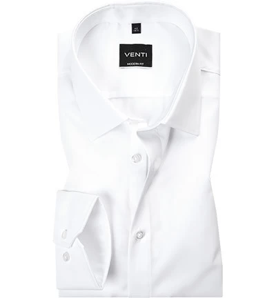 Venti Hemd, Modern Fit, Popeline, Weiß