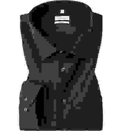 Seidensticker Hemd, Regular Fit, Popeline, Schwarz – Bild 4